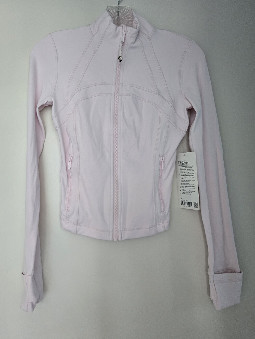 Lululemon cropped Define Jacket 4 blissful pink